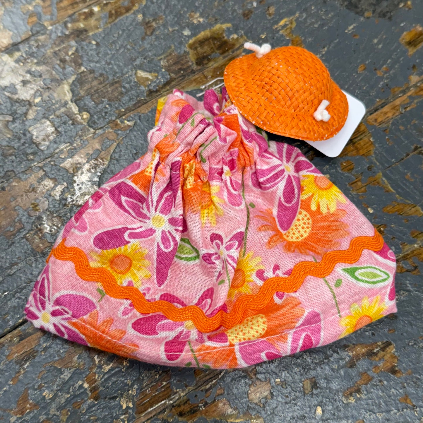 Goose Clothes 7" Complete Holiday Desk Goose Outfit Orange Shades