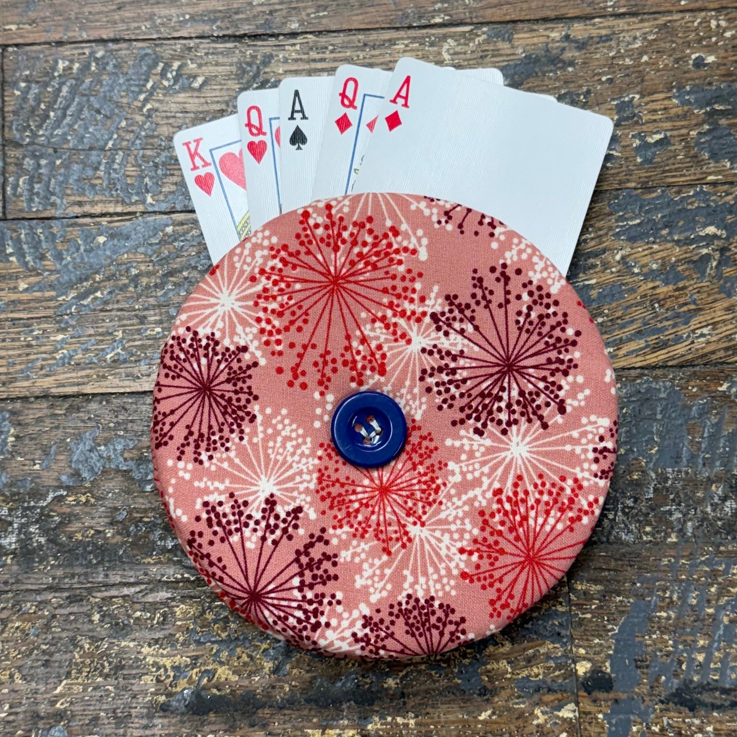 Card Game Playing Hand Card Holder Red
