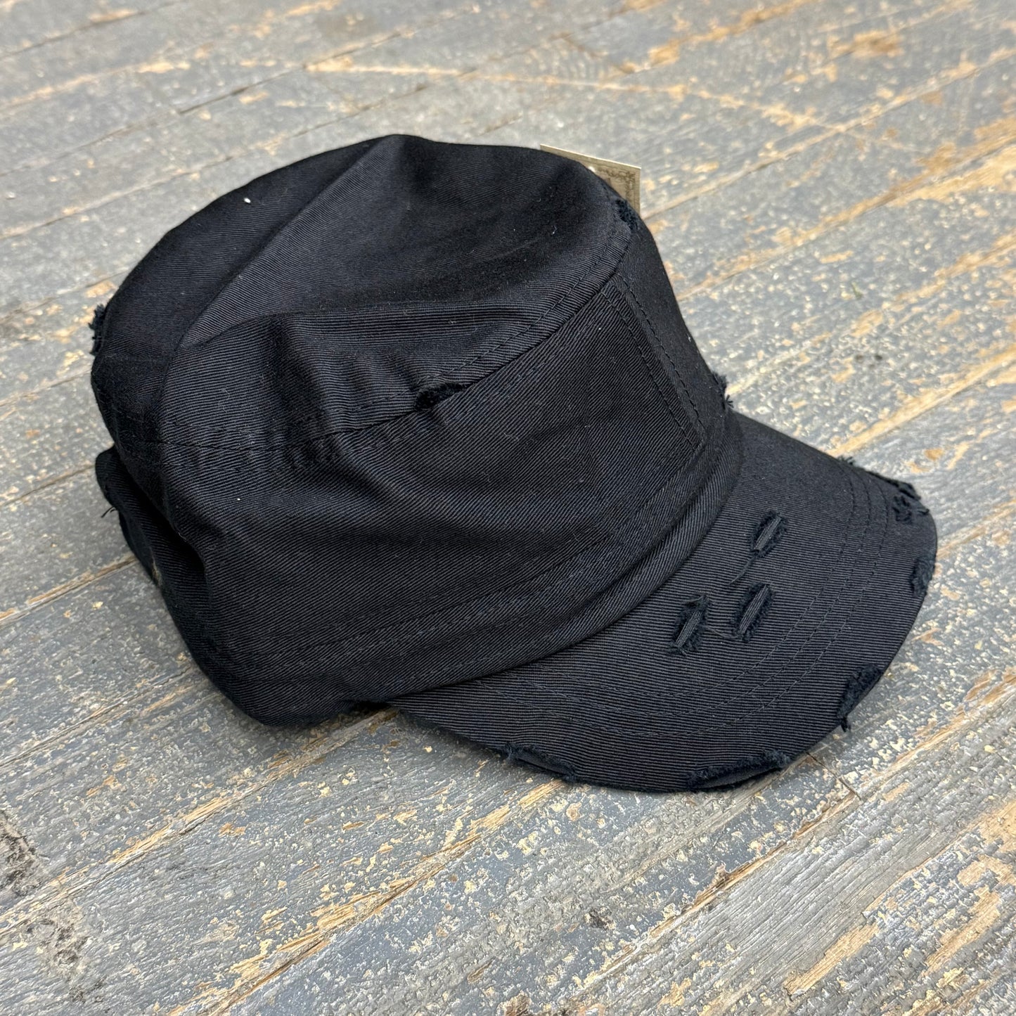 Military Cadet Cap Black Ball Cap