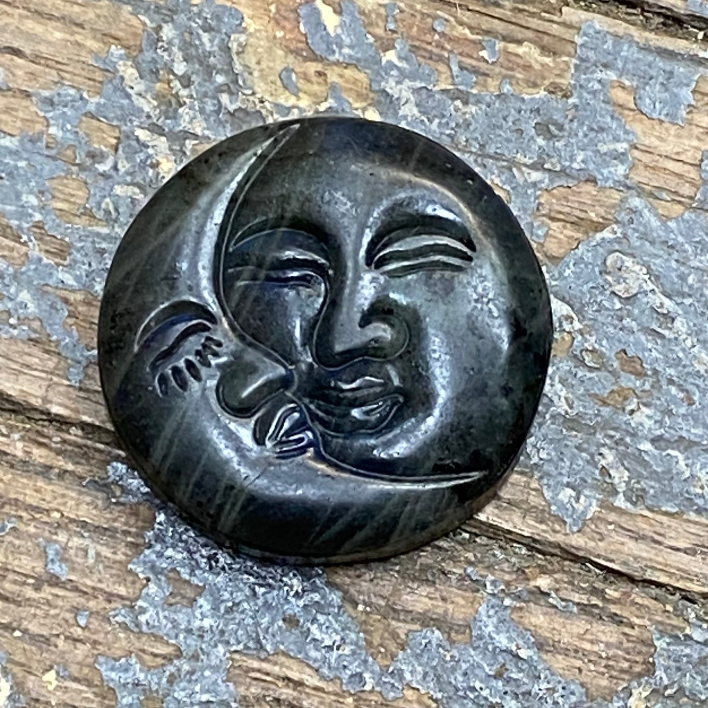 Moon Day Sun Moon Semiprecious Natural Gemstone