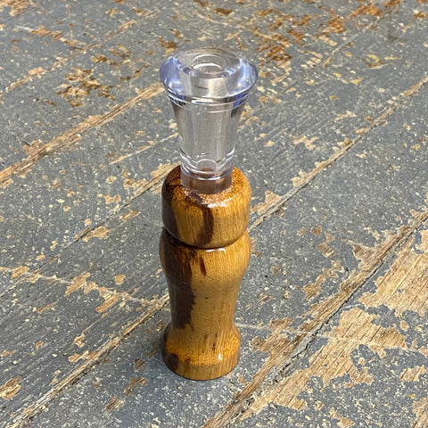 Handmade Duck Call Marble African Wood Double Echo Reed