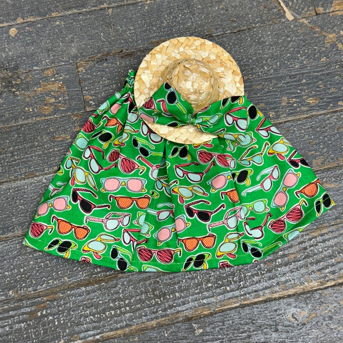 Goose Clothes 7" Complete Holiday Desk Goose Outfit Green Shades