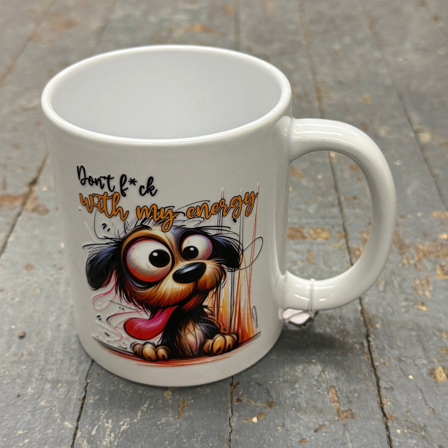 Energy 12oz Beverage Drink Coffee Mug White