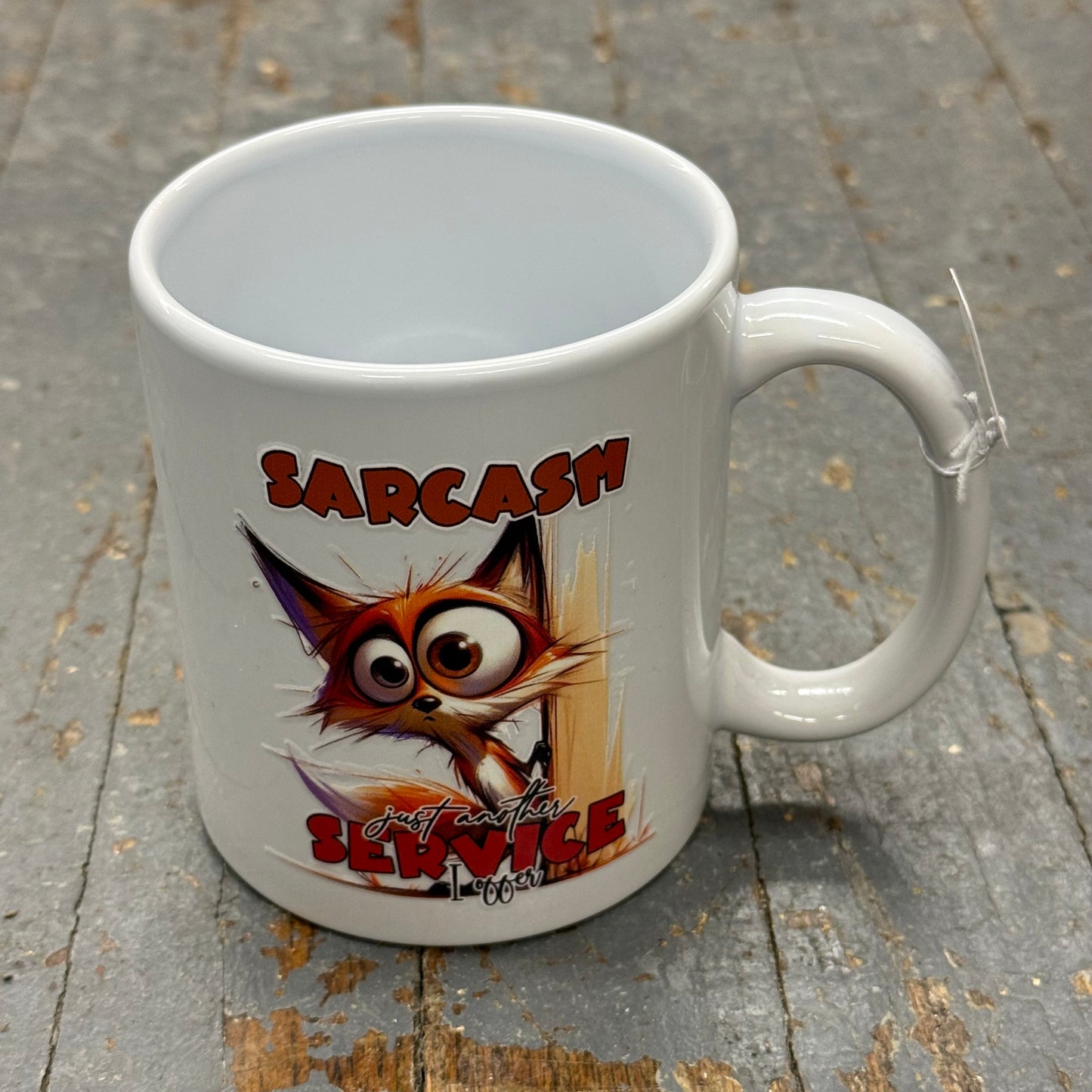 Sarcasm Served 12oz Beverage Drink Coffee Mug White