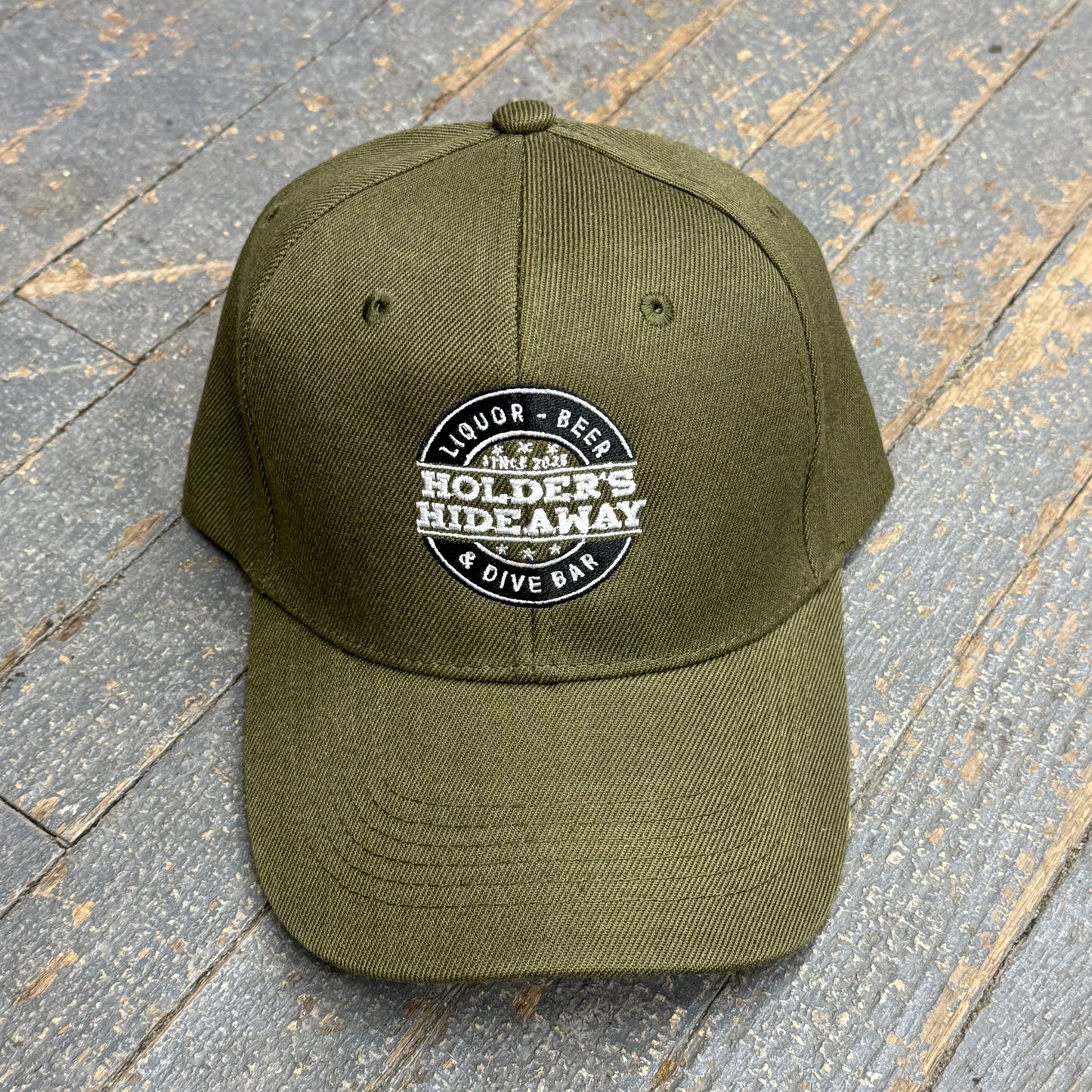Holders Hideaway Embroidered Ball Cap Military Green