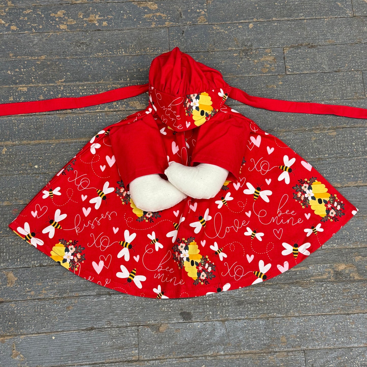Goose Clothes Complete Holiday Goose Outfit Honey Bee Love Dress and Hat Costume