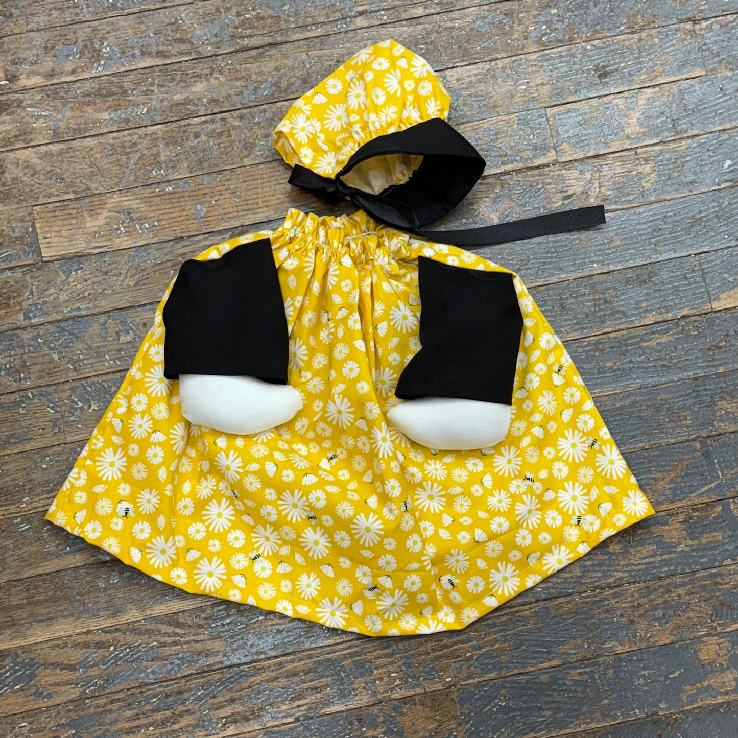 Goose Clothes Complete Holiday Goose Outfit Honey Comb Sunflower Dress and Hat Costume