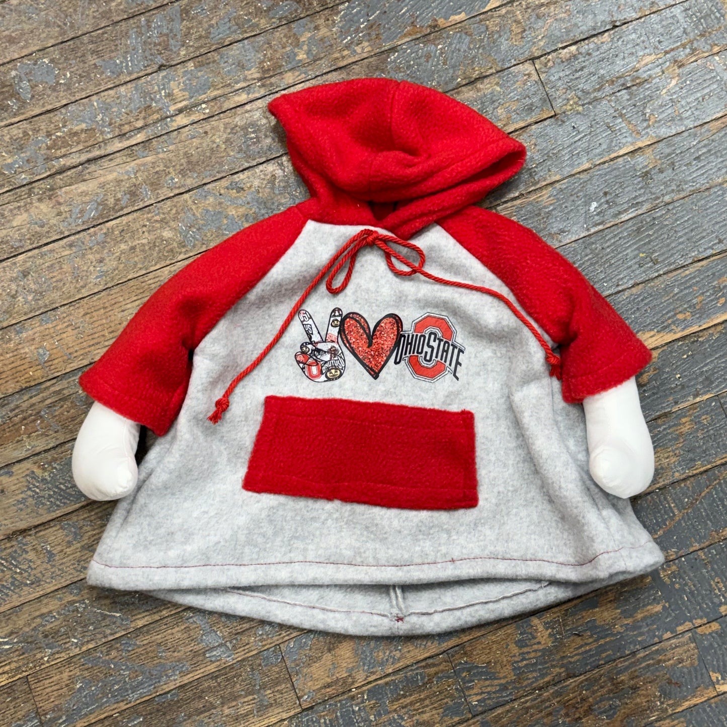 Goose Clothes Complete Holiday Goose Outfit Ohio State OSU Buckeyes Football Hoody and Hat