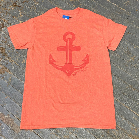 Anchor Indian Lake OH Sunset Graphic Designer Short Sleeve T-Shirt