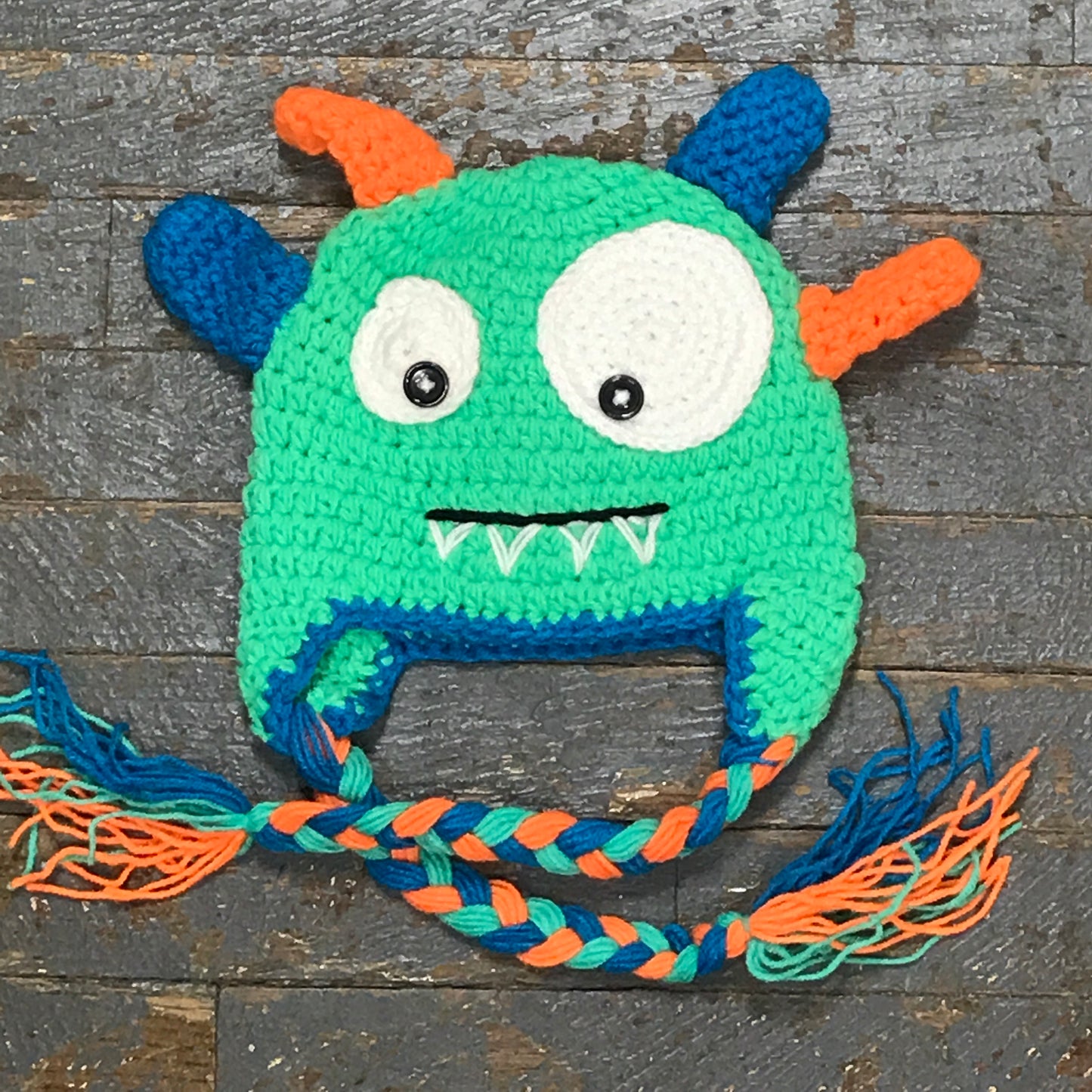 Crocheted Youth Toddler Child Winter Hat Monster