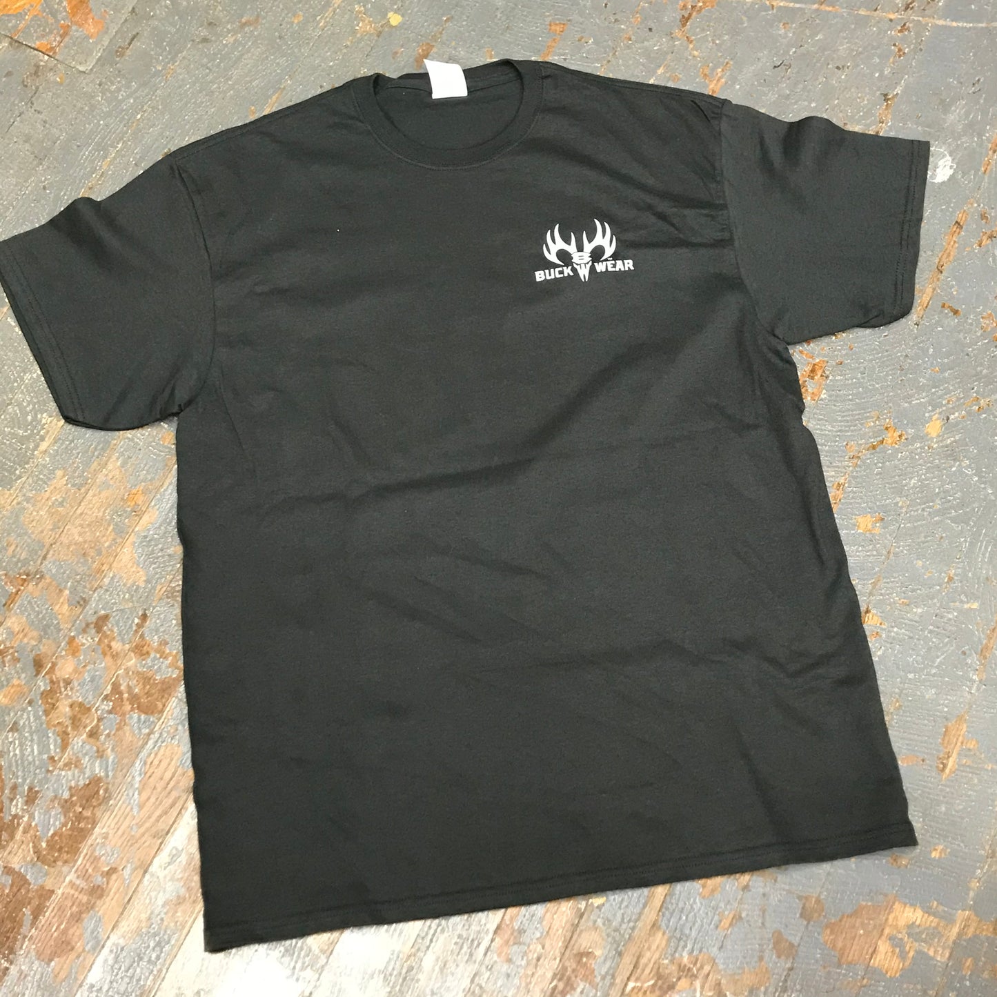 Gun Safety Rule Short Sleeve T-Shirt Black Graphic Designer Tee Front