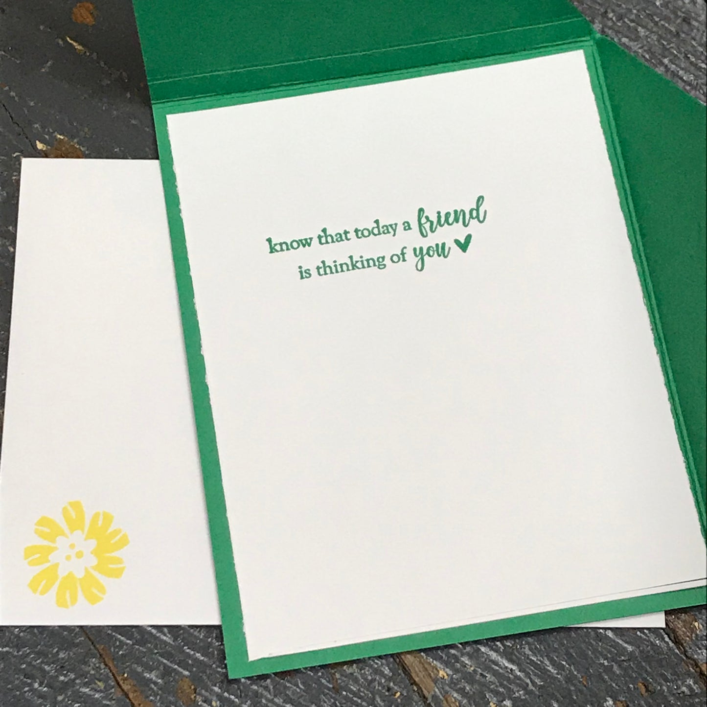 Thinking of You Friend Handmade Stampin Up Greeting Card with Envelope