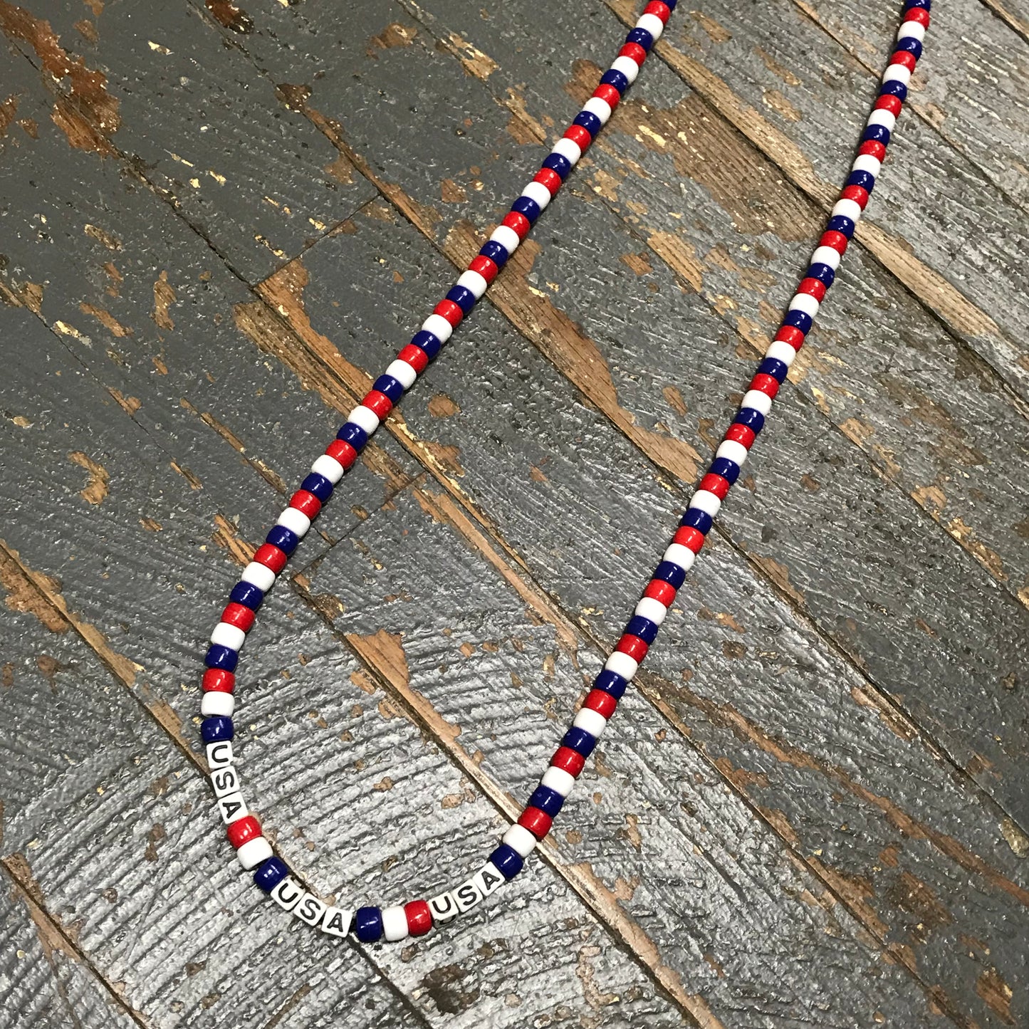Handmade Beaded Necklace USA America