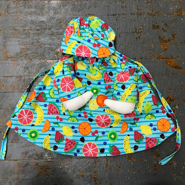 Goose Clothes Complete Holiday Goose Outfit Bright Summer Fruit Slices Dress and Hat Costume