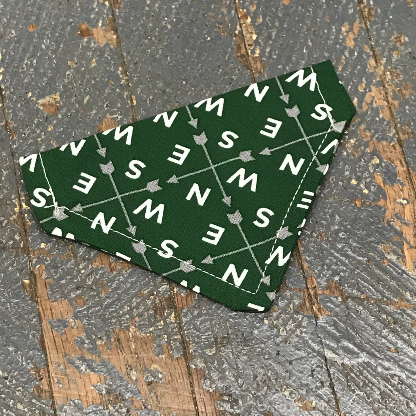 NSEW Compass Traveler Dog Collar Pet Bandanna Neck Scarf X-Small