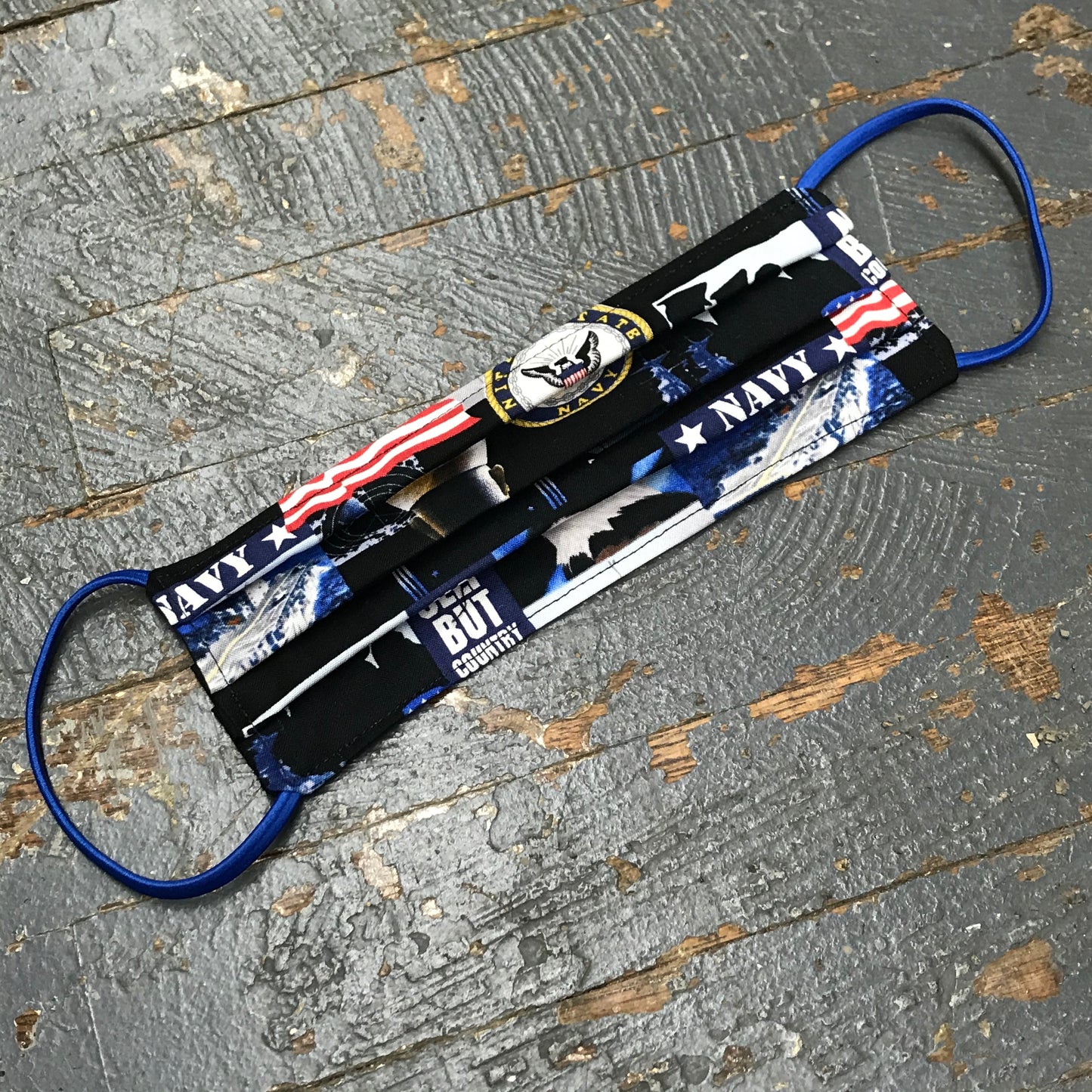 Military US Navy Handmade Cotton Cloth Face Mask Reversible Reusable