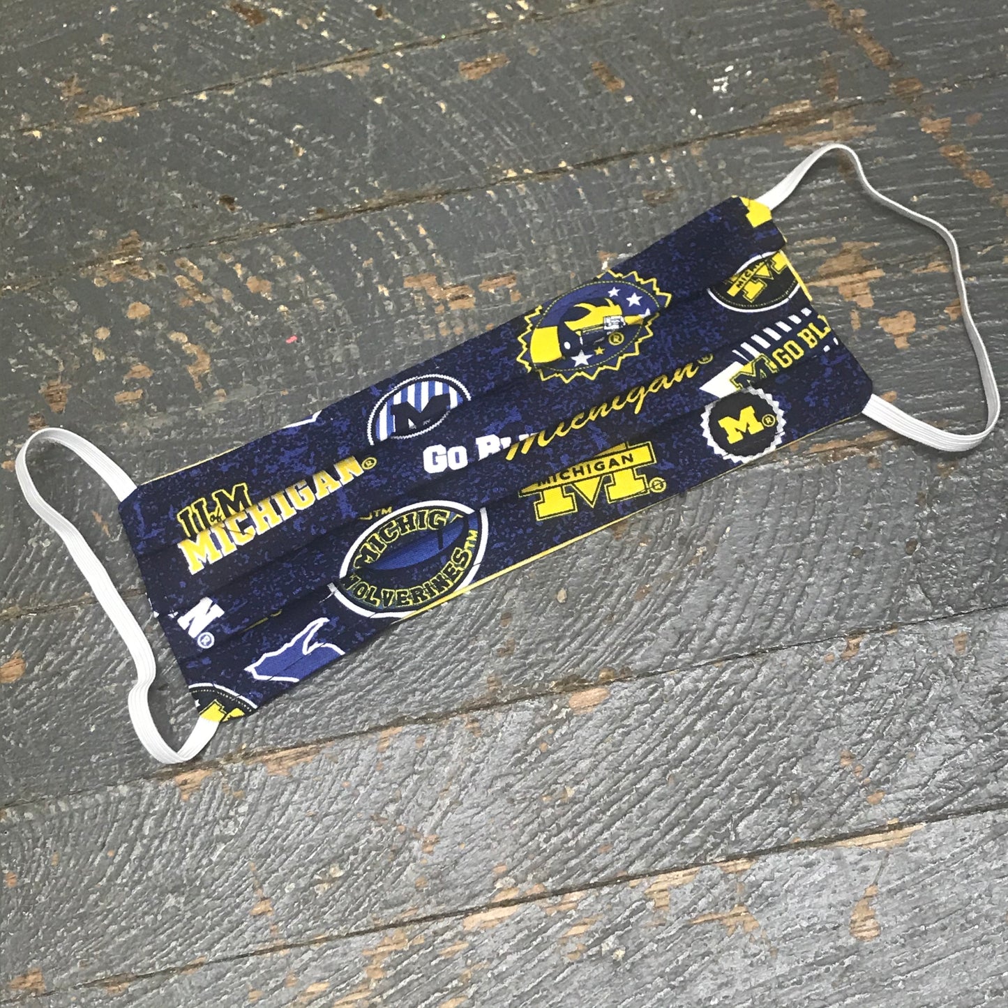 Michigan Wolverines Handmade Cotton Cloth Face Mask Reversible Reusable