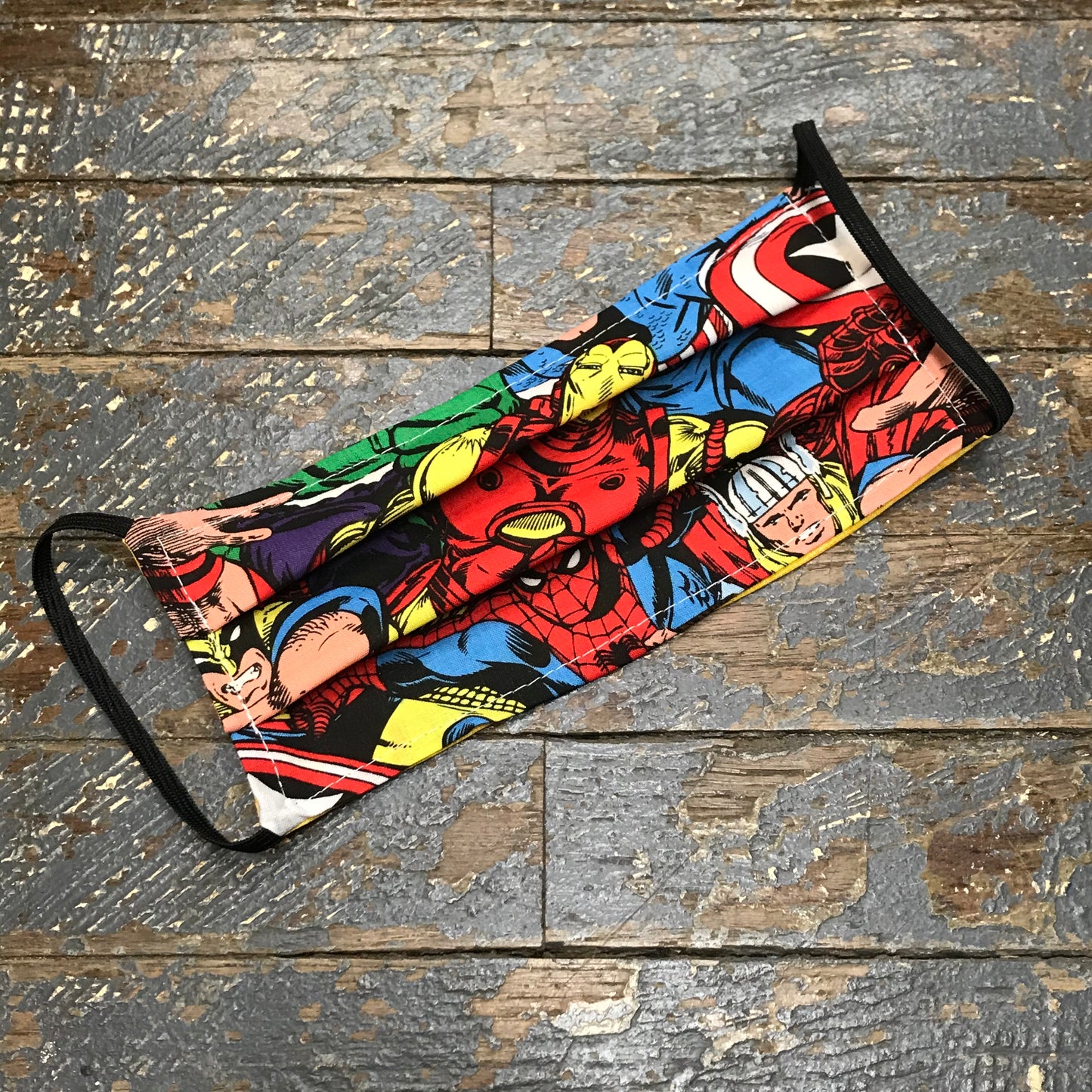 DC Marvel Comic Avenger Super Hero Handmade Cotton Cloth Face Mask Reversible Reusable