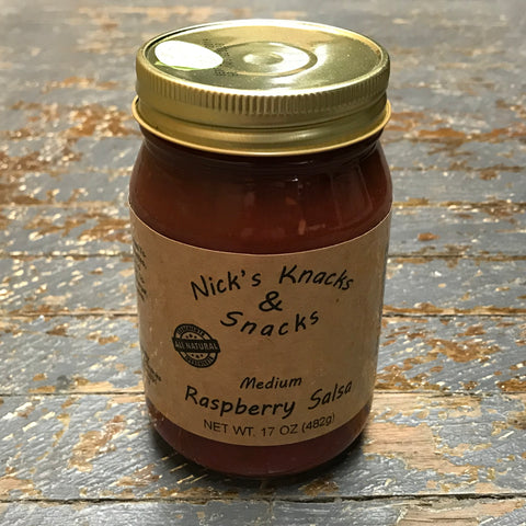 Nicks Snacks All Natural Medium Raspberry Salsa