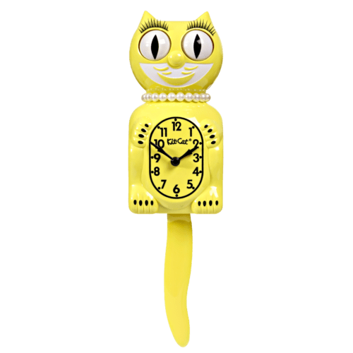 Majestic Yellow Lady Kit-Cat Klock Cat Clock – TheDepot.LakeviewOhio