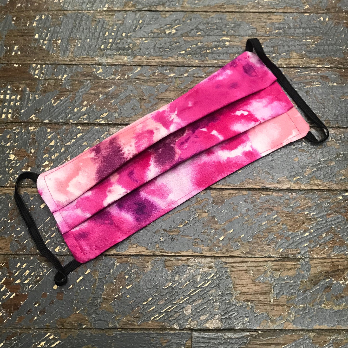 Hippie Tie Dye Multi Water Color Handmade Cotton Cloth Face Mask Reversible Reusable