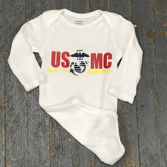 Shops marine baby onesie