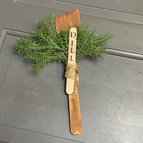 Floral Greenery Kitchen Utensil Herb Marker Dill