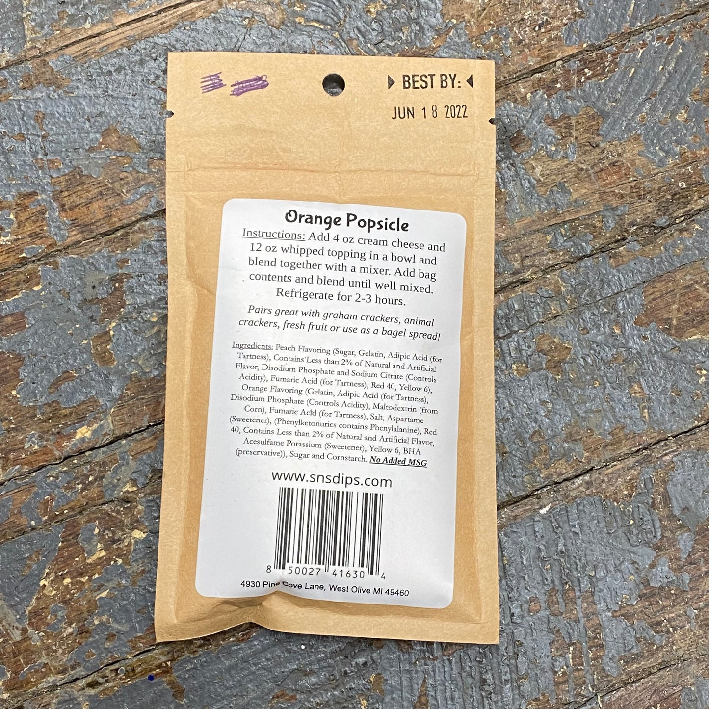 Small Batch Orange Popsicle Dip