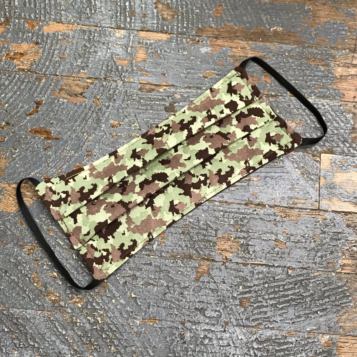 Retro Camo Handmade Cotton Cloth Face Mask Reversible Reusable