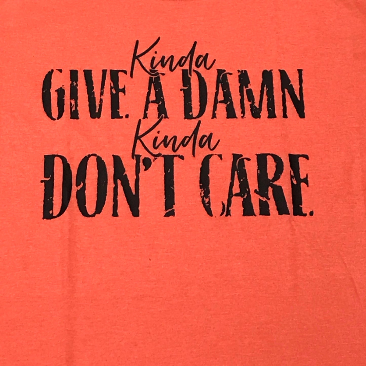 Kinda Give a Damn Kinda Don't Care Graphic Designer Short Sleeve T-Shirt