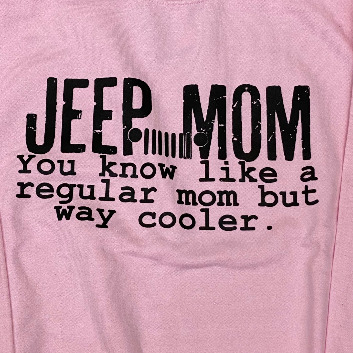 Jeep Mom Graphic Designer Long Sleeve Crew Neck Sweatshirt