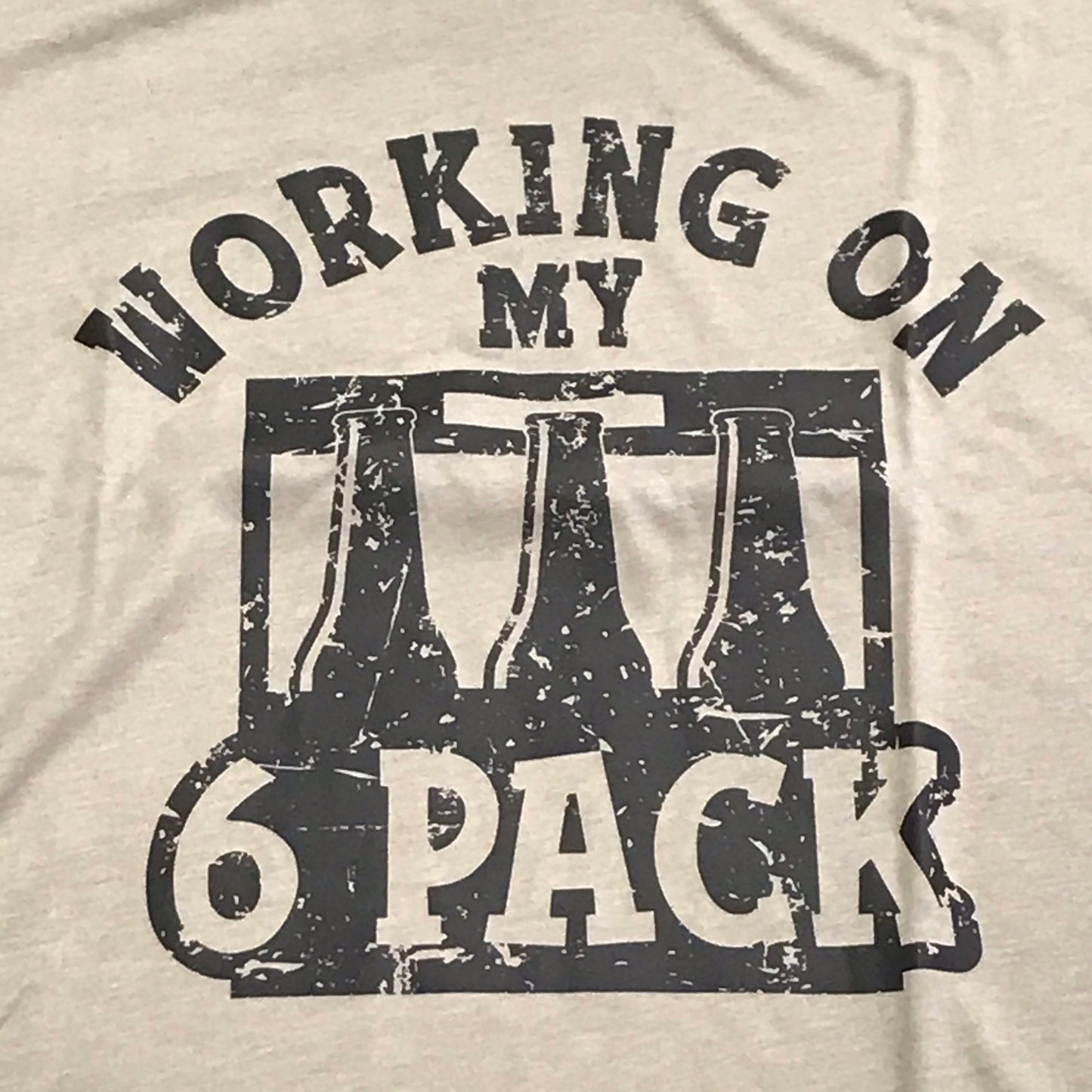 Working On My 6 Pack Graphic Designer Short Sleeve T-Shirt