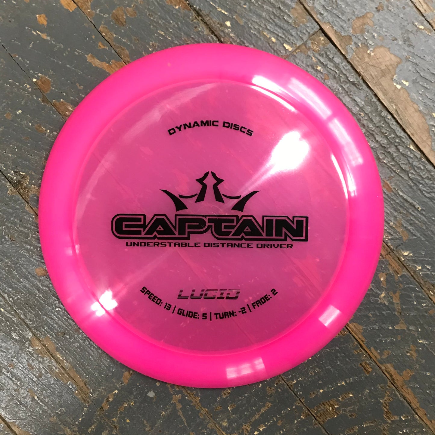 Disc Golf Distance Driver Captain Dynamic Disc Lucid Pink
