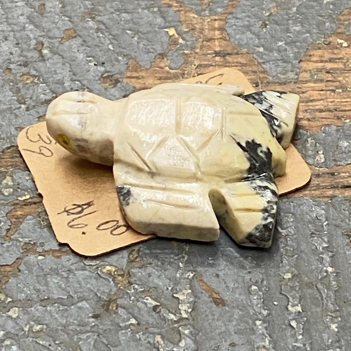 Soapstone Miniature Animal Figurine Sea Turtle