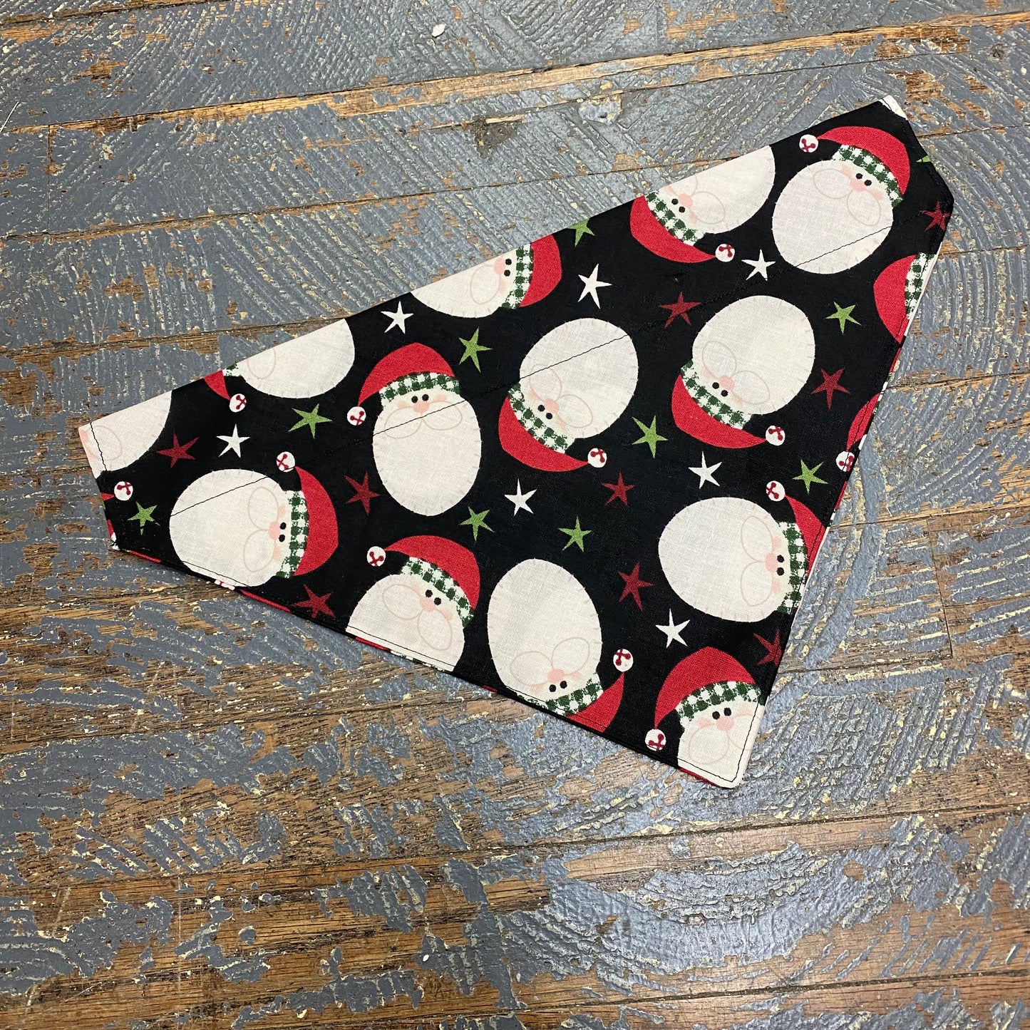 Christmas Holiday St Nick Santa Claus Dog Collar Pet Bandanna Neck Scarf LG