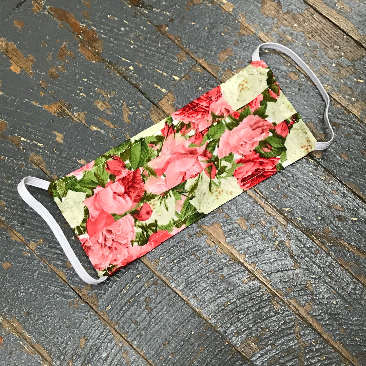 Rose Flower Handmade Cotton Cloth Face Mask Reversible Reusable