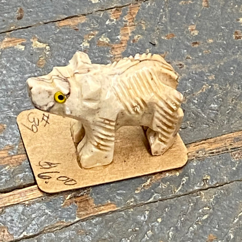 Soapstone Miniature Animal Figurine Bear
