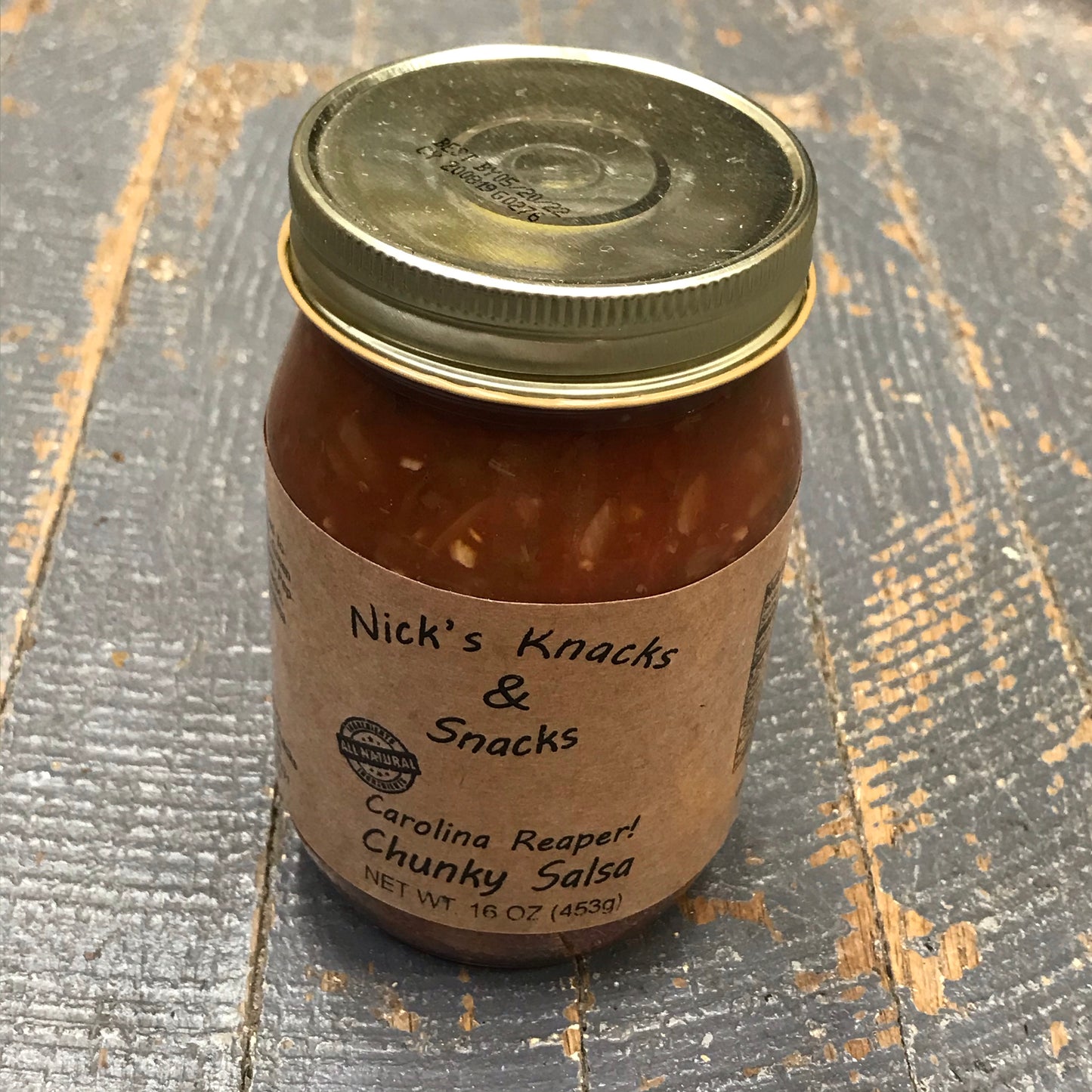 Nicks Snacks All Natural Carolina Reaper Chunky Salsa