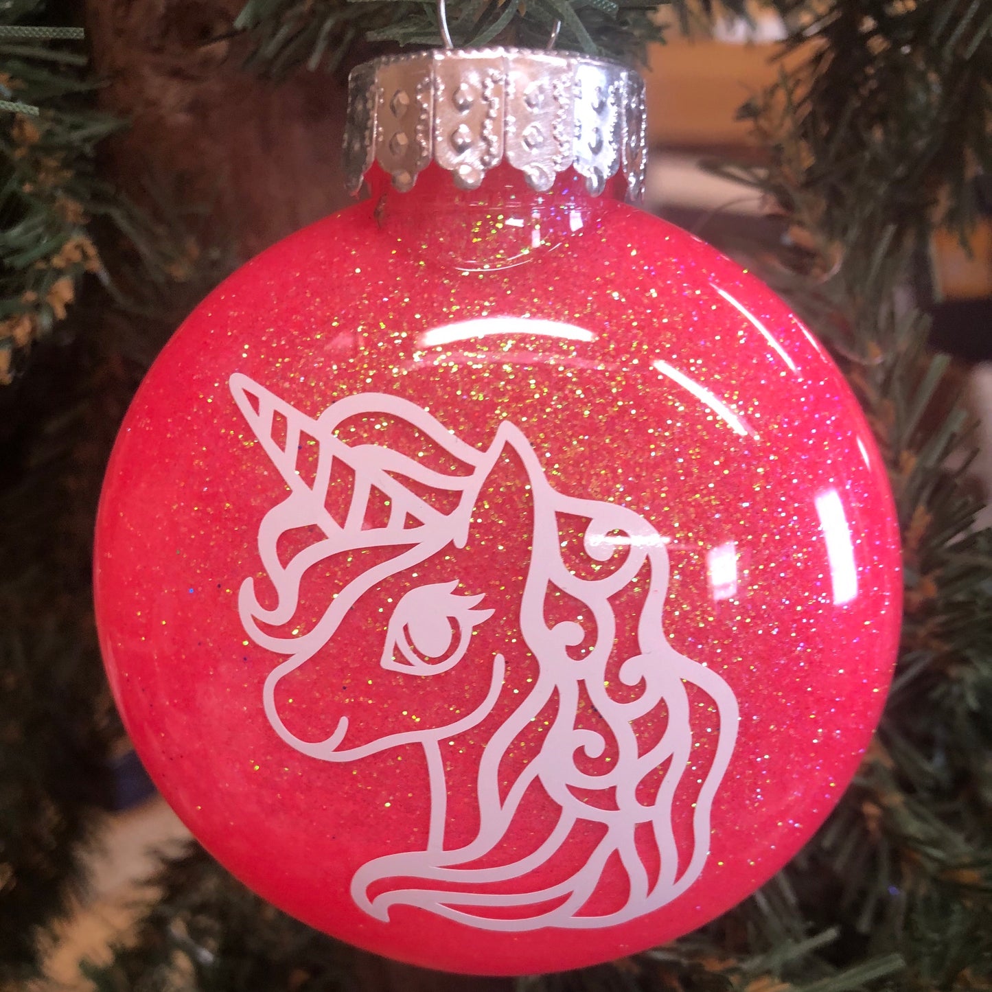 Holiday Christmas Tree Ornament Unicorn Pony