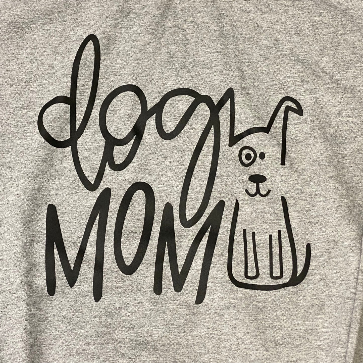 Dog Mom Graphic Designer Long Sleeve Crew Neck Sweatshirt