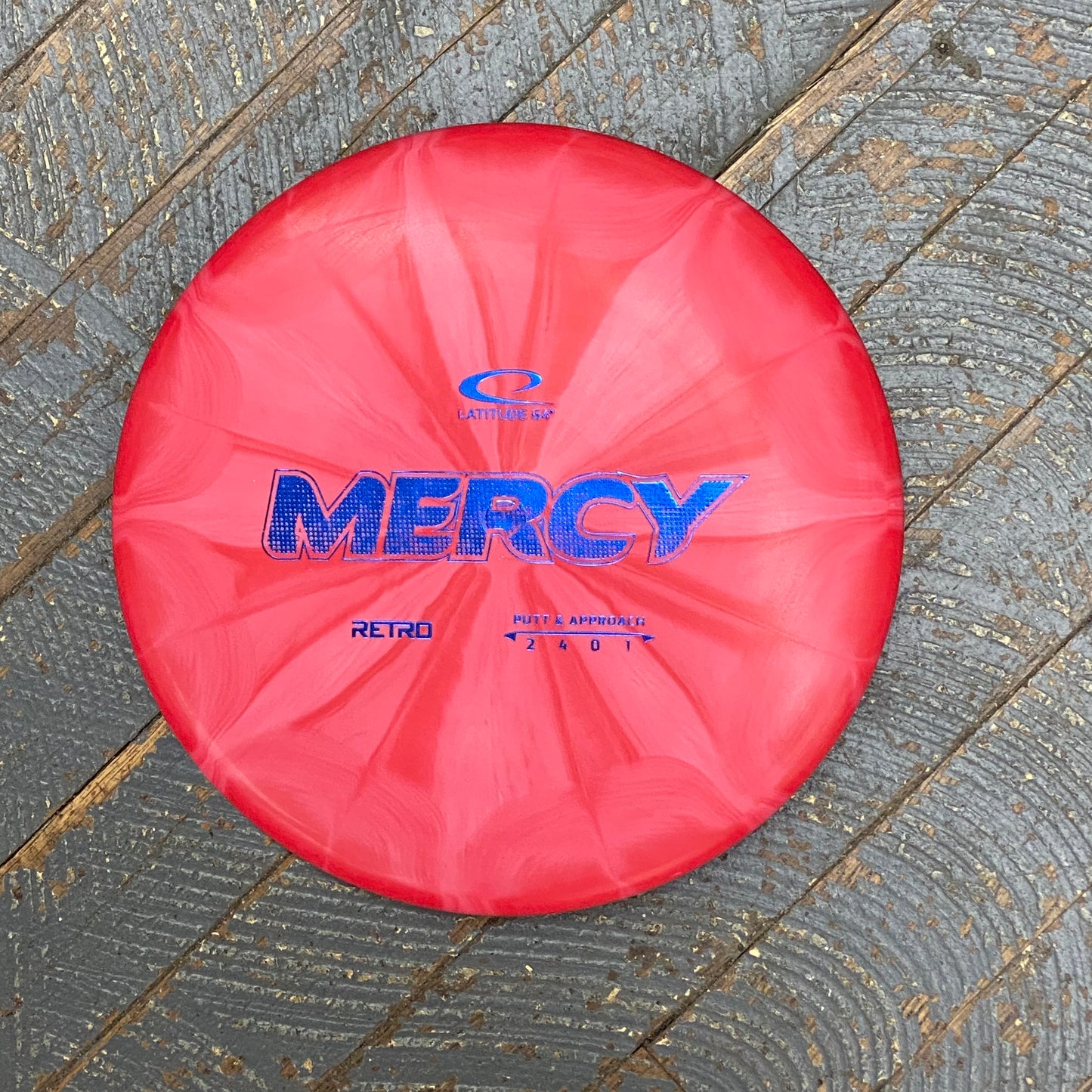 Disc Golf Putter Mercy Latitude 64 Disc Retro Burst Red