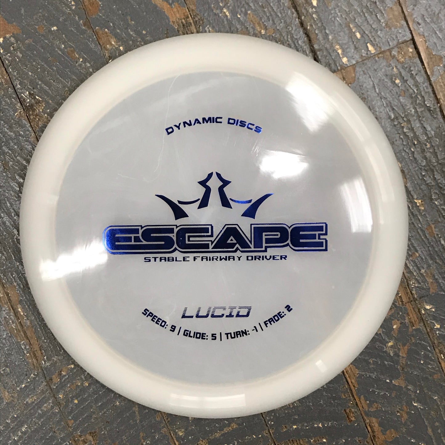 Disc Golf Fairway Driver Escape Dynamic Disc Lucid Clear