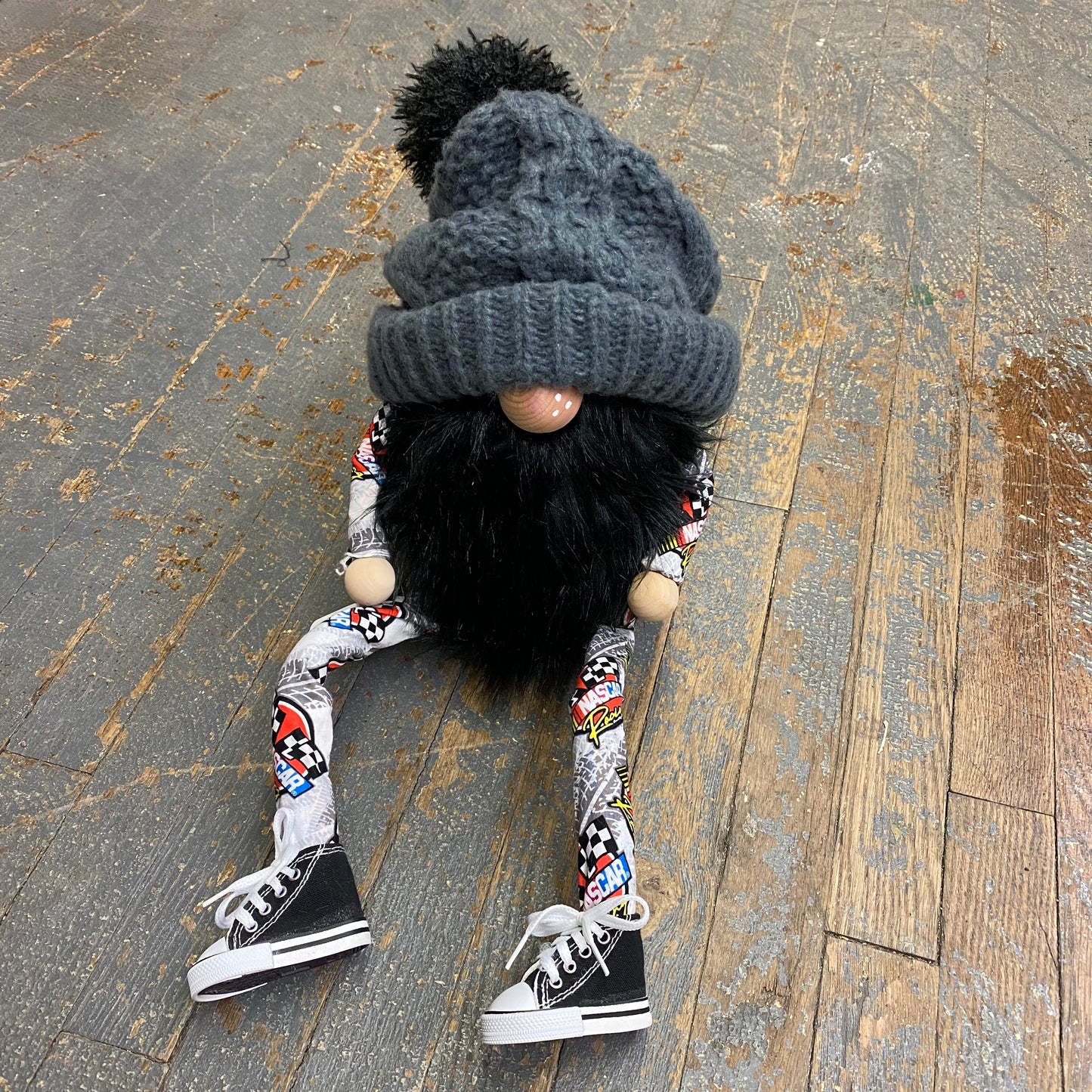 Gnome Holiday Nascar Racing Black Shoes