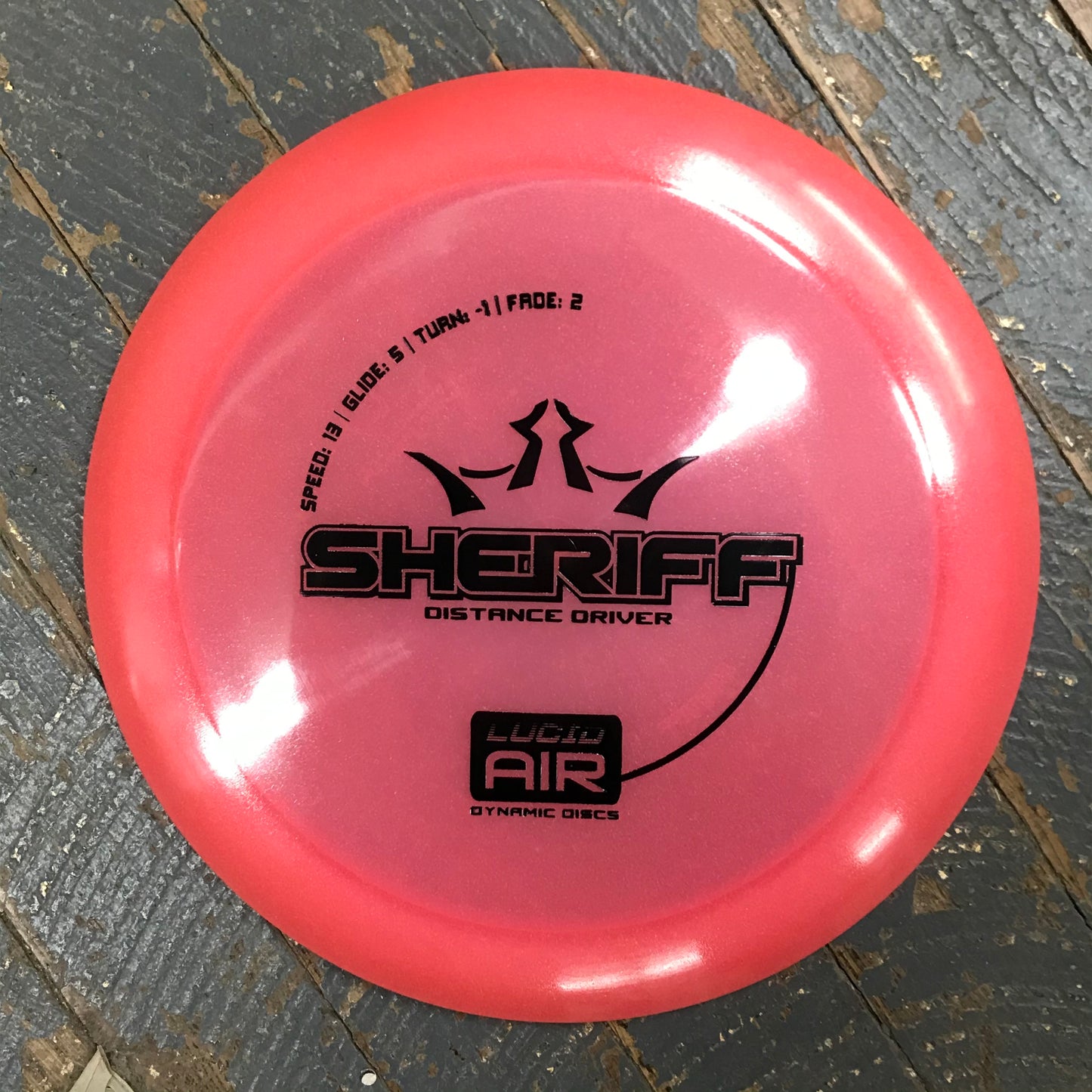 Disc Golf Distance Driver Sheriff Dynamic Disc Lucid Air Orange