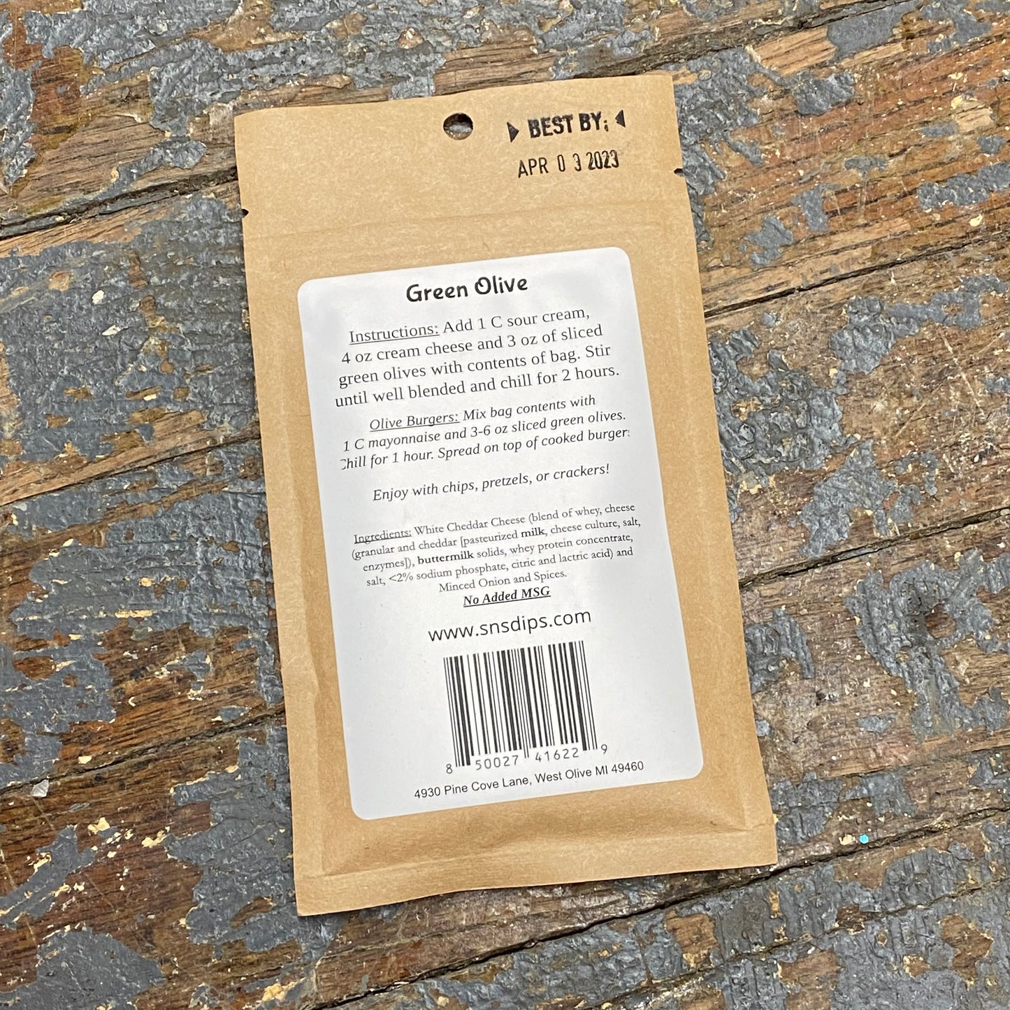 Small Batch Green Olive Dip