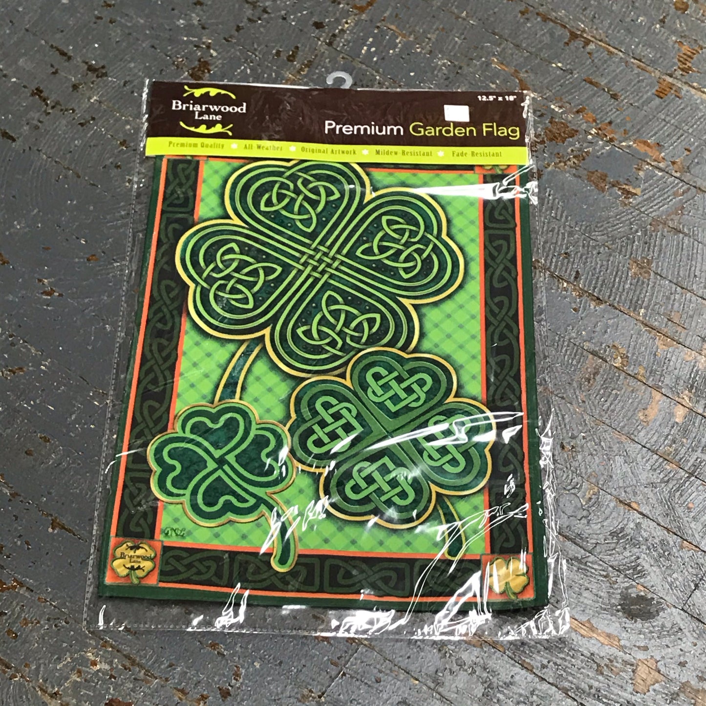 Shamrock Clover Happy St Pat's Garden Flag