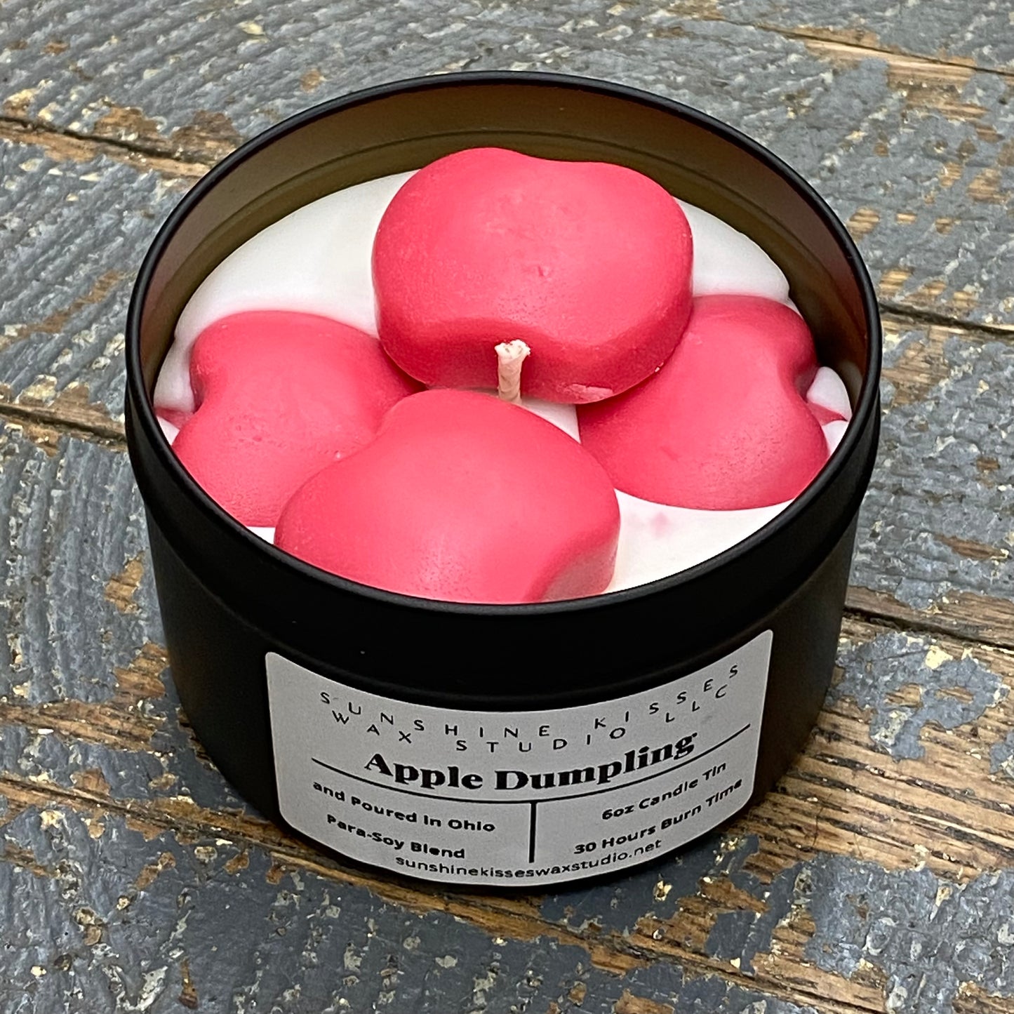 Apple Dumpling Sunshine Kisses Melt Bar Tin Candle