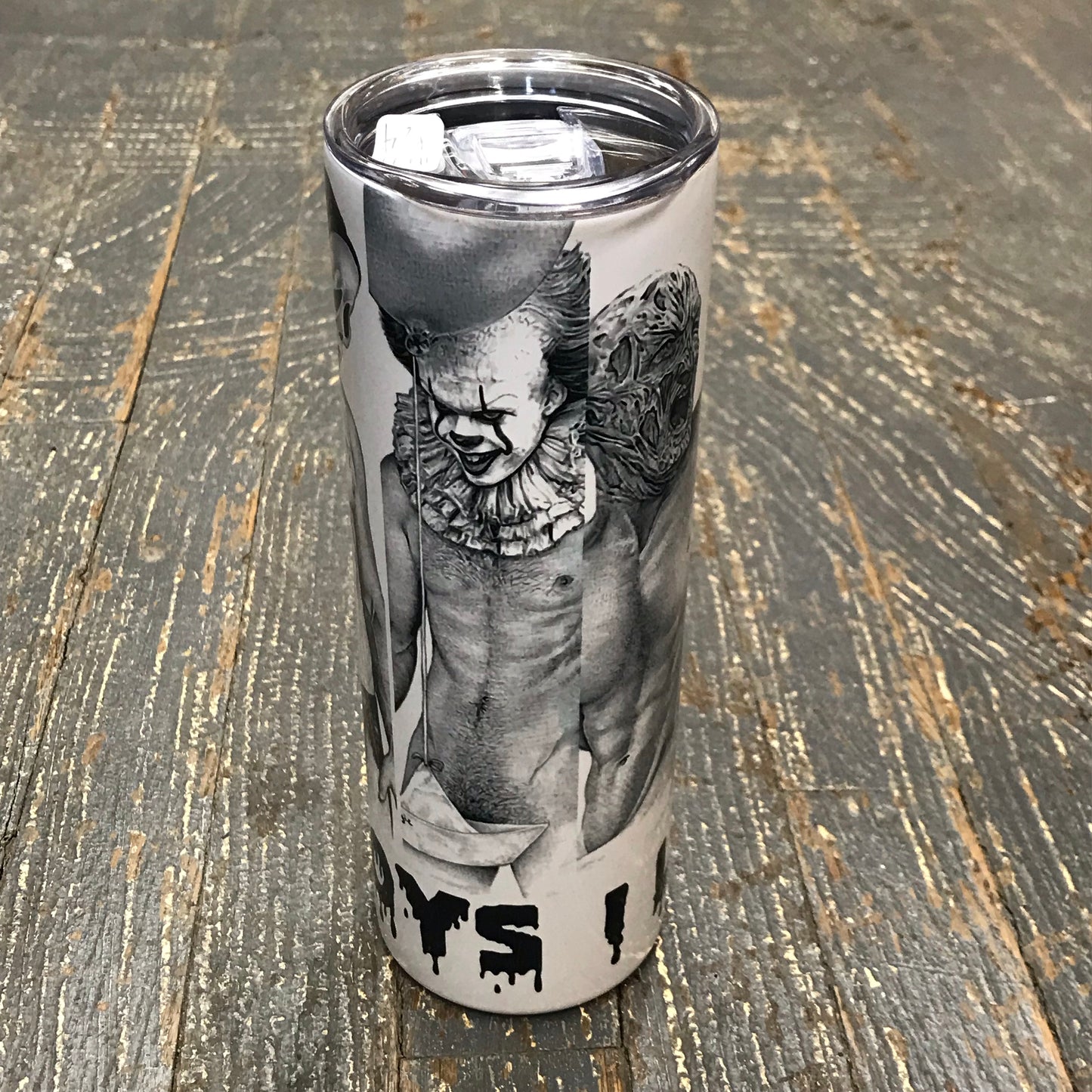 Halloween Villains Bad Boys Tall Skinny Tumbler