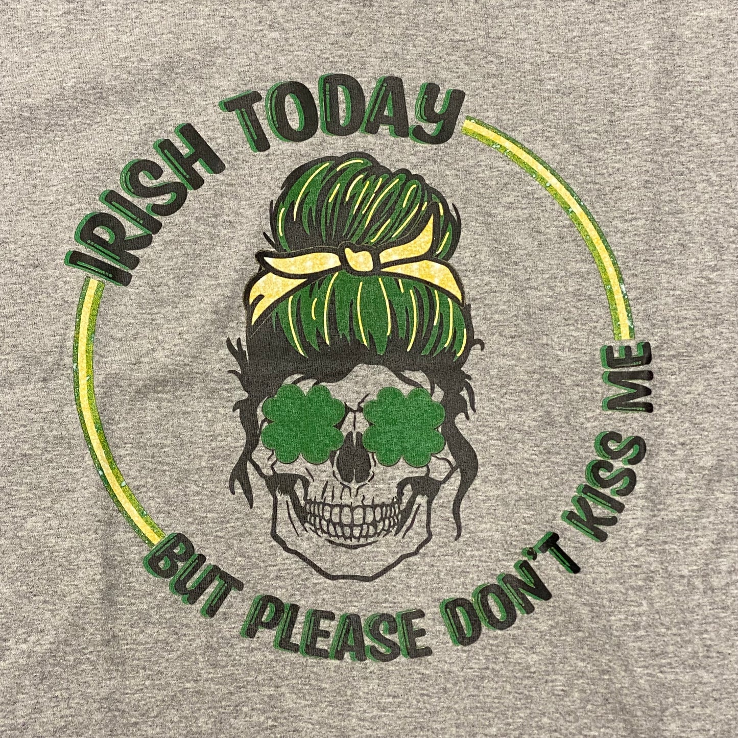 Irish Today Kiss Me Graphic Designer Short Sleeve T-Shirt