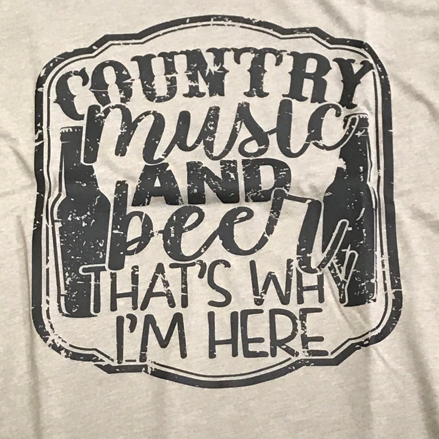 Country Music Beer Graphic Designer Short Sleeve T-Shirt
